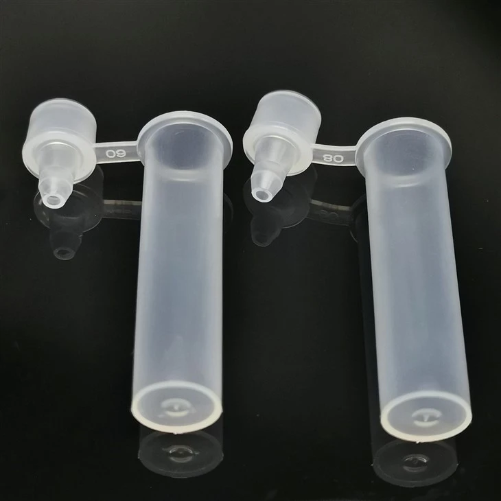 plastic vial with cap